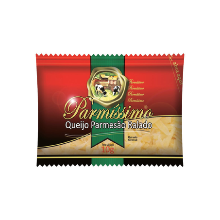 Queijo Ralado Parmissimo Display Com 40 Unidades De 10g