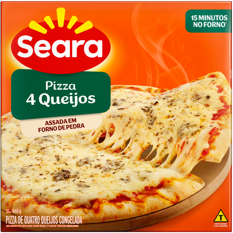 PIZZA SEARA QUATRO QUEIJOS 460G