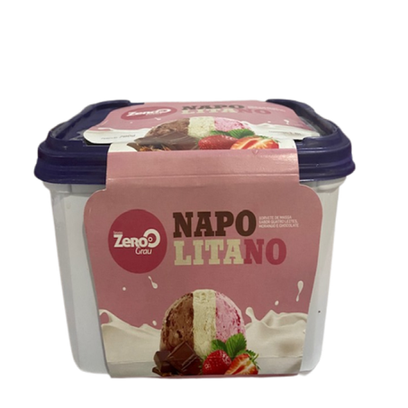 SORVETE ZERO GRAU NAPOLITANO 1,8L