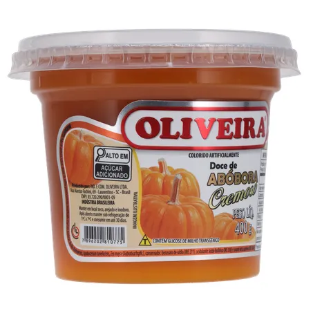 Doce Fruta Oliveira Abóbora Pote 400g 
  360-33