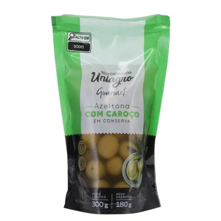 Azeitona Verde Uniagro Sachê 180G