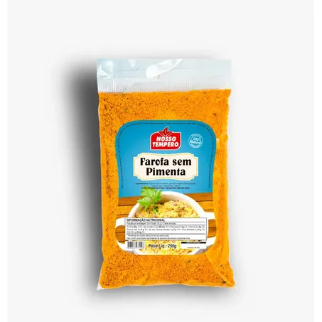 FAROFA NOSSO TEMPERO SEM PIMENTA 250G