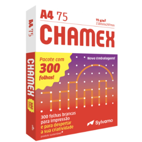 Papel Sulfite Chamex Branco A4 300 folhas