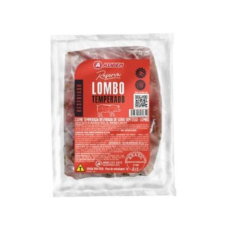 Lombo suíno Alibem temperado resfriado aprox. 600g a un