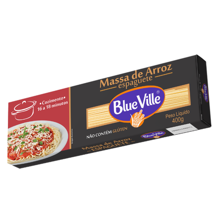 MASSA ARROZ BLUE VILLE ESPAGUETE 400G