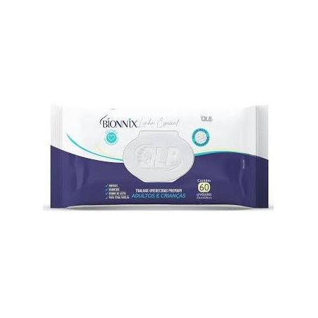 TOALHA UMEDECIDA PREMIUM ADULTO BIONNIX C/60      