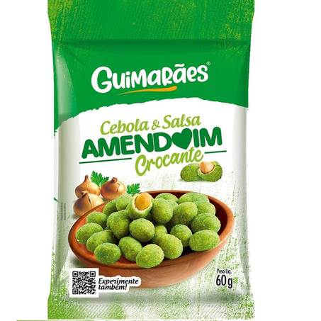 AMENDOIM GUIMARÃES SABOR CEBOLA E SALSA 60G