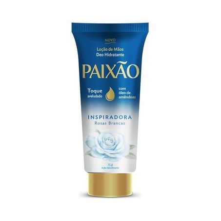 Loção hidratante para mãos paixão inspiradora rosas brancas 200ml