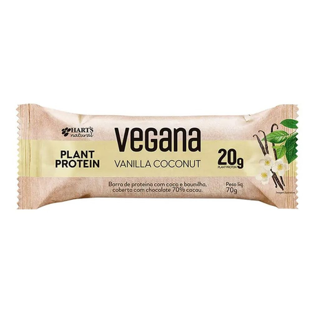 Barra de Proteína Harts Vegana Vanilla Coconut 70g
