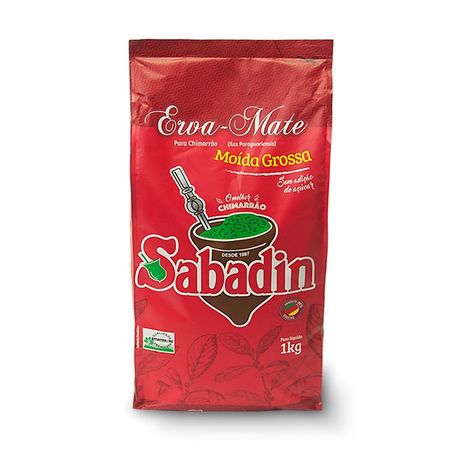 Erva mate sabadin moída grossa 1kg