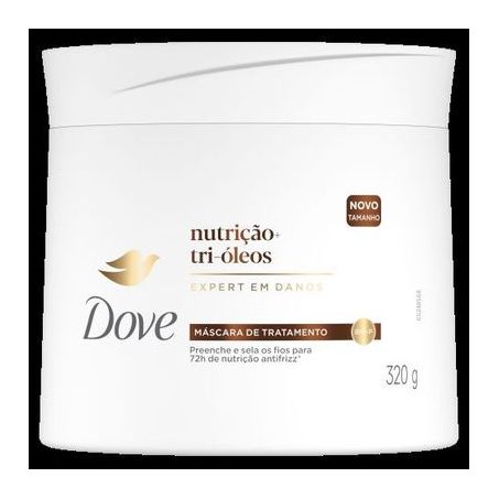 MÁSCARA DE TRATAMENTO DOVE EXPERT EM DANOS NUTRIÇÃO TRI-ÓLEOS POTE 320G