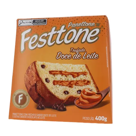 Panettone Festtone Trufado Doce De Leite 400G 360-19