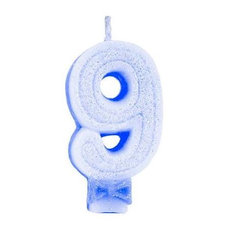VELA ANIVER SUPER C/GLITER AZUL N9 REGINA