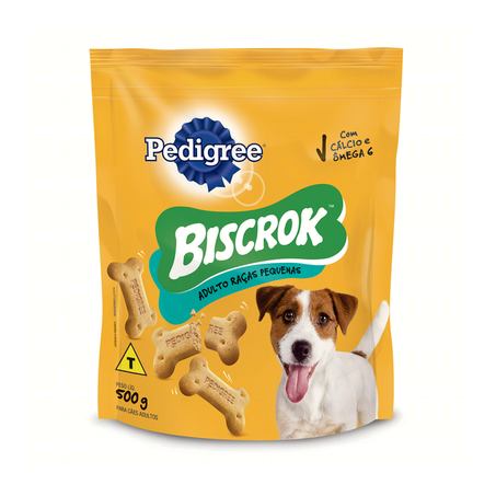 Petisco para Cães Adultos Raças Pequenas Pedigree Sabor Leite Pacote 500gr