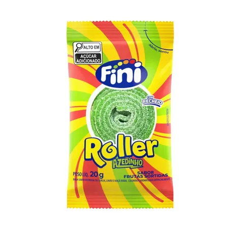 BALA FINI ROLLER AZEDINHO FRUTAS SORTIDAS 20GR