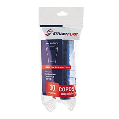 Copo Strawplast Doce Mini Cristal 25ml