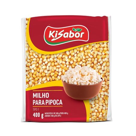 MILHO PIPOCA KISABOR 400G  CX 24.0