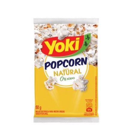 PIPOCA YOKI MICRO POPCORN 50 G NATURAL            