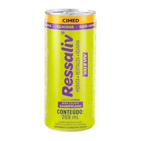 Suplemento Ressaliv 269ml Lata P/Ressaca Citrus