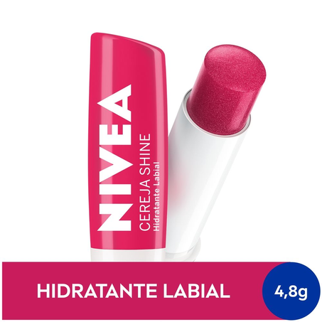 Hidratante Labial Cereja Shine Nivea 4,8g