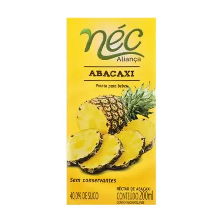 Suco alianca nectar abacaxi/maca 200ml