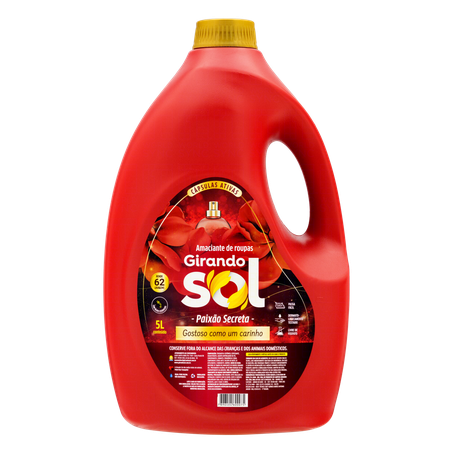 Amaciante roupa gir.sol paixao/verm 5lt