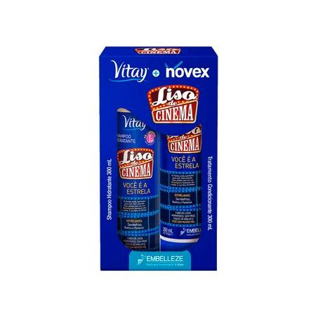 KIT REVITAY NOVEX SHAMPOO+COND MEUS LISO CINEMA