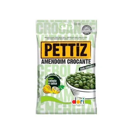 Amendoim pettiz 120g crocante cebola e salsa