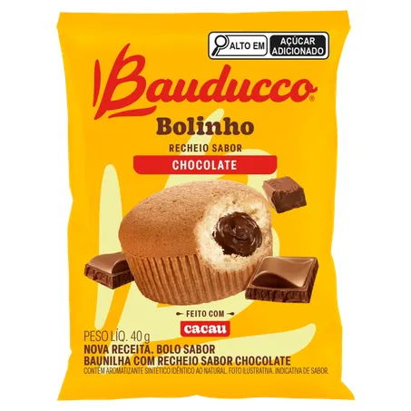 Bolinho Bauducco Baunilha com Chocolate 40g