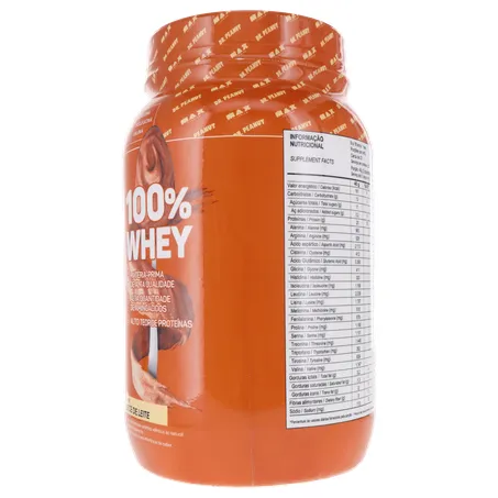 SUPLEMENTO WHEY PROTEIN MAX TITANIUM DR.PEANUT DOCE DE LEITE POTE 900G 360-7