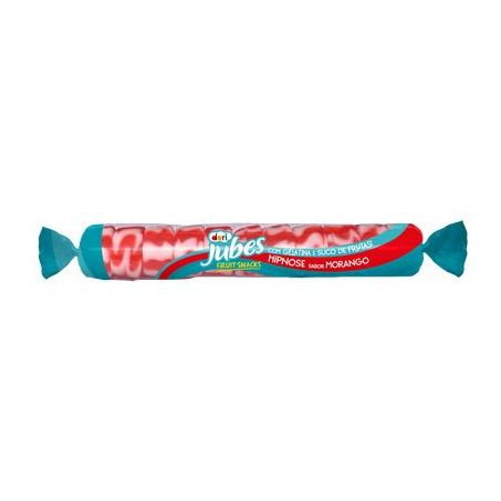 Goma dori jubes fruit morango snacks tubo 48g