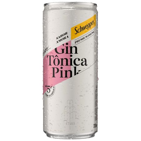 Gin tonica schweppes 310ml pink lt