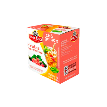 CHA GELADO FRUTAS VERMELHAS CHILENO C/10 15 G     