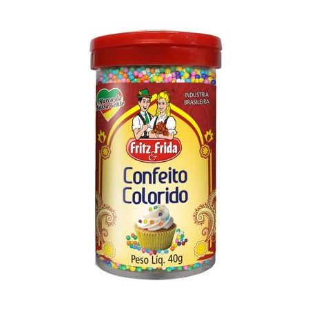 Confeito Colorido Fritz Frida 40G