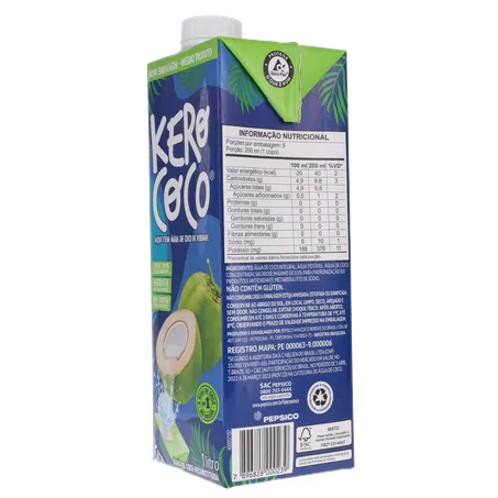 ÁGUA CÔCO KERO COCO TP 1L 360-6