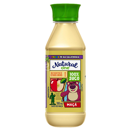 Suco Natural One 180ml - Maçã - Sem Açúcar - Pet