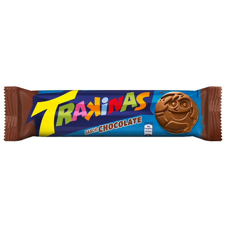 BISCOITO RECHEADO TRAKINAS CHOCOLATE 126G