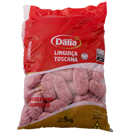 LINGUIÇA TOSCANA DÁLIA MINI CONGELADA PACOTE 5KG