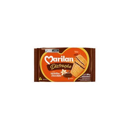 Biscoito marilan distracao bau/choc 280g