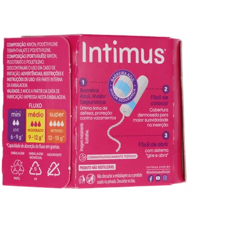 Absorvente Interno Intimus Mini C/ 8UN 360-15