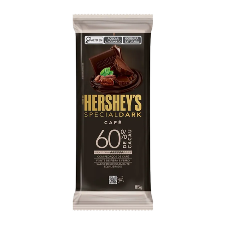 Choc hersheys specialdark 85g cafe 60 po