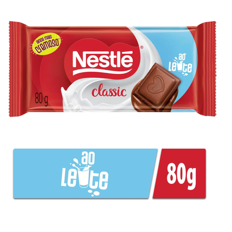 CHOCOLATE NESTLE 80G AO LEITE 20% GRATIS
