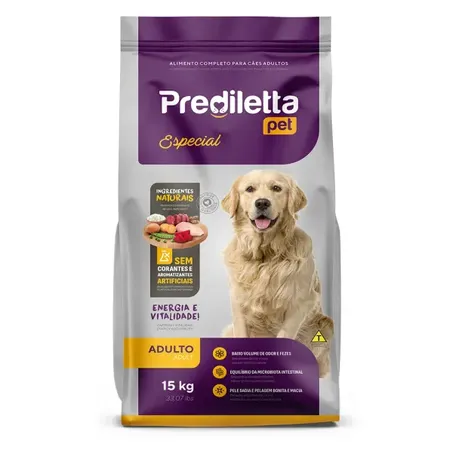 Racao Prediletta 15kg Especial Adulto