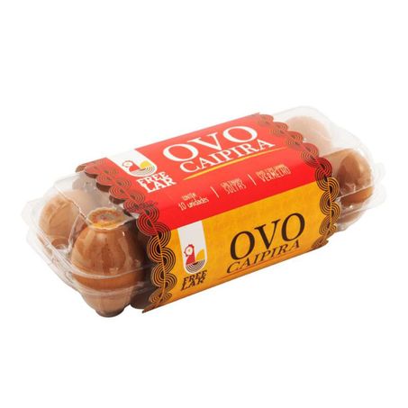 OVOS CAIPIRA FREE LAR ESTOJO C/10