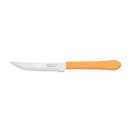 Faca Para Churrasco Leme Laranja Inox Número 4 Tramontina Embalagem 1UN