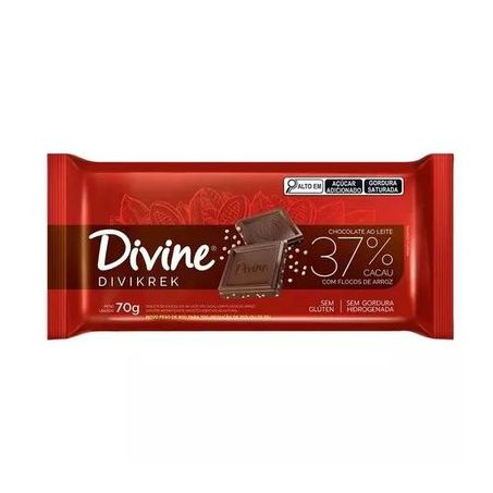Chocolate Divine Divikrek Pacote 70g 