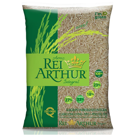 Arroz rei arthur parbolizado integral 1kg