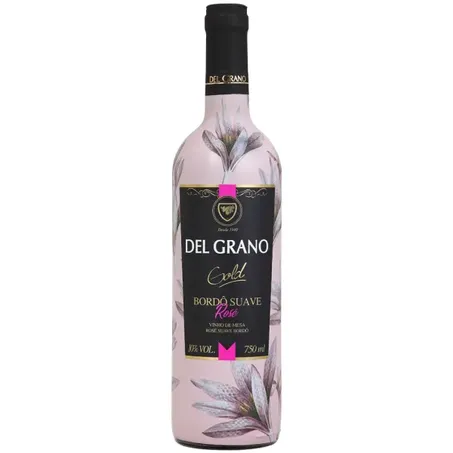 Vinho bra del grano gold rose suave 750ml