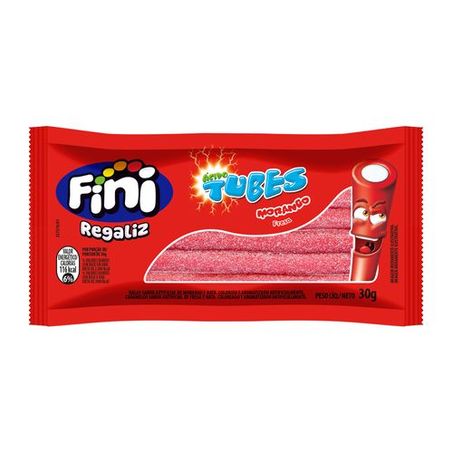 BALA FINI 30G TUBES MORANGO ÁCIDO