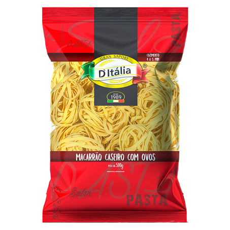 Macarrão Caseiro Ditalia Ninho Fettuccine 500G